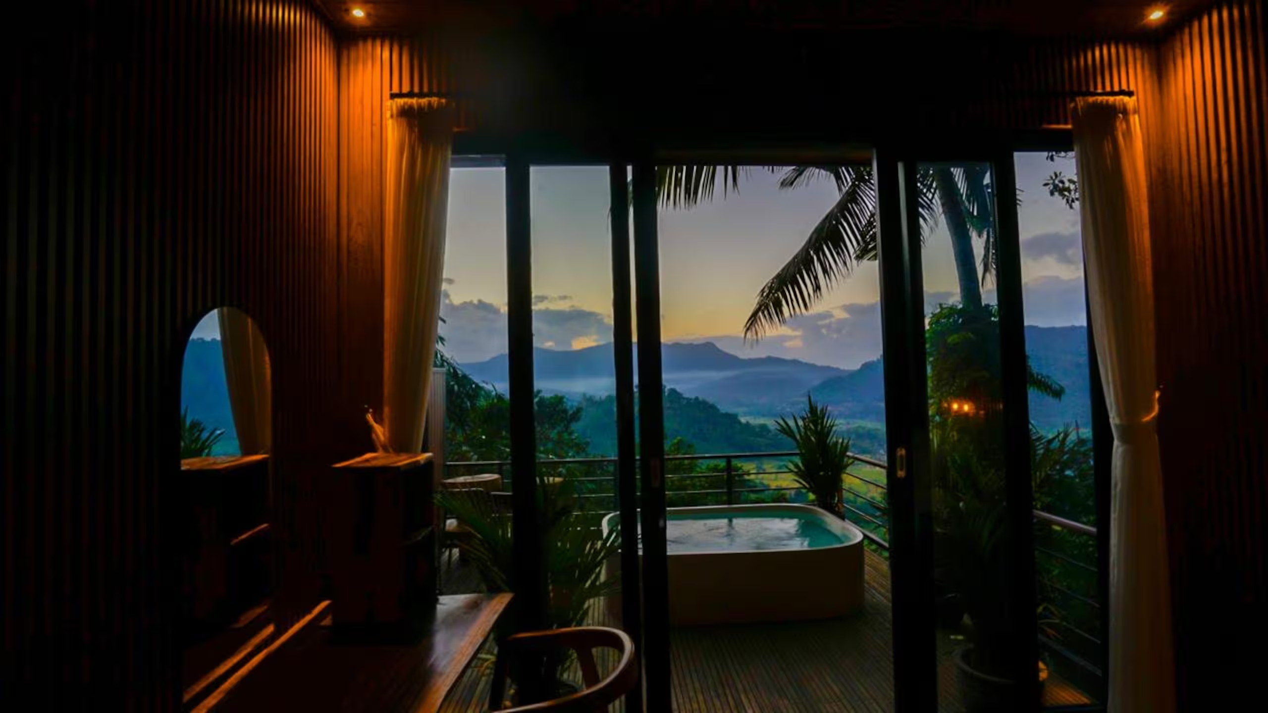 Bali villa terrace before visual enhancement